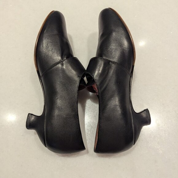 American Duchess Women's 11M Kensington 18th Century Leather Shoes Black - Picture 9 of 9
